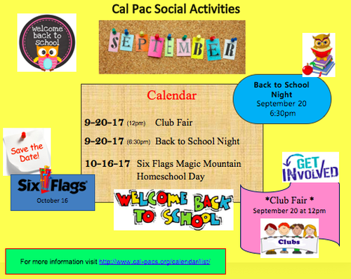 Keeping Track of CalPac Virtual Events
